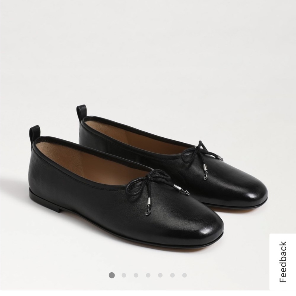 Steve Madden Ari Ballet Flat in Black Leather